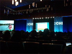 The opening plenary at CHI 2011. Photo: Rafae Aziz