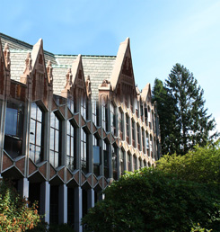 Human Centered Design & Engineering (HCDE) faculty, staff, and students were astounded Monday morning to find that Sieg Hall had dressed up in Collegiate Gothic style for Halloween.