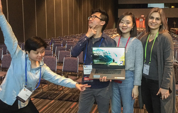 Group presenting at CHI