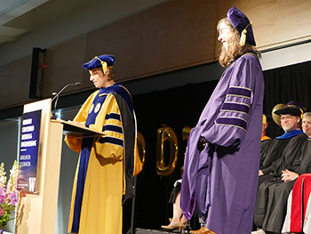 Kiley Sobel and Julie Kientz on stage