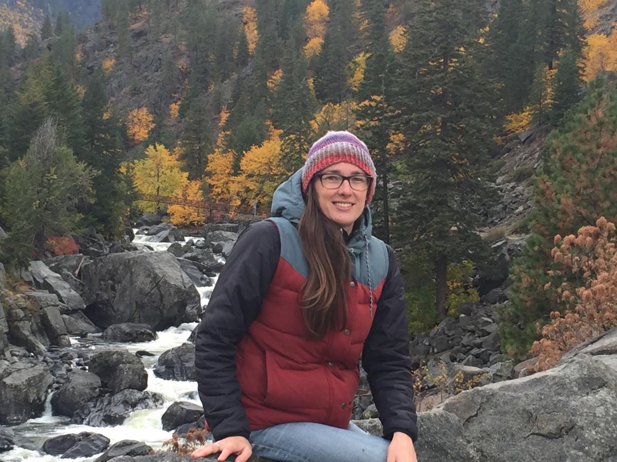 shana with river and forest in background