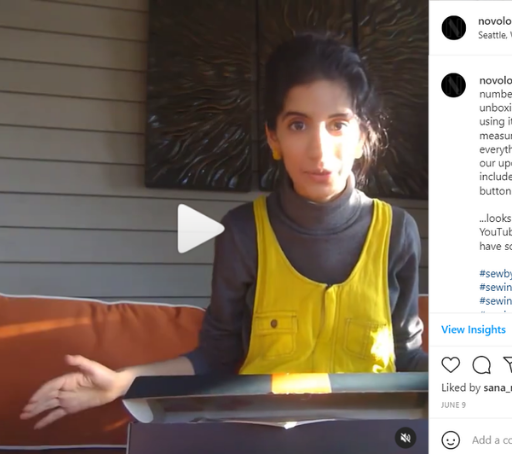 Screenshot from instagram page