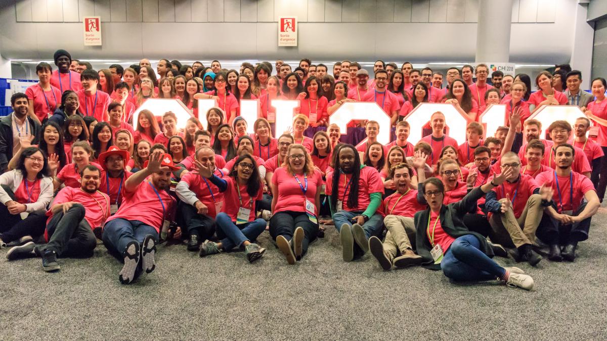 Student volunteers at CHI 2018