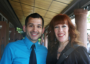 HCDE staff members Gian Bruno and Julianna Jones at the 2011 HCDE Graduation Ceremony.