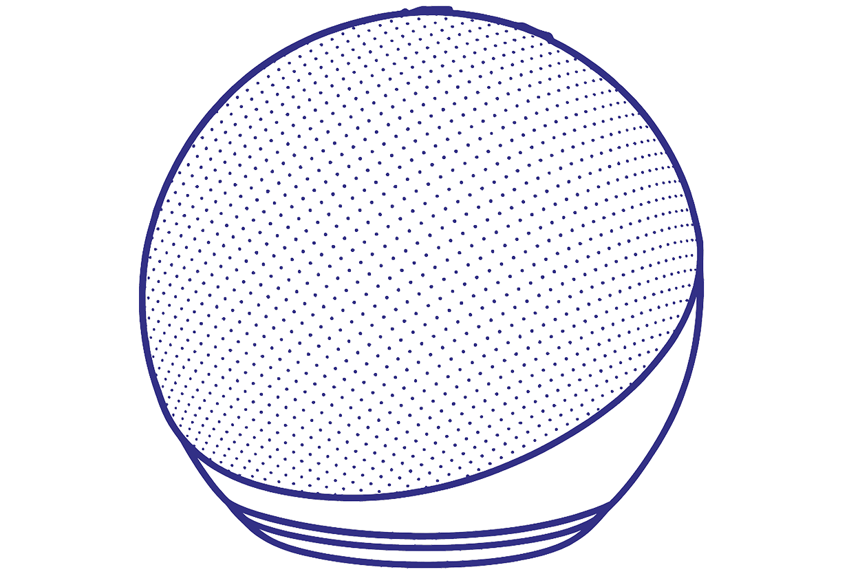 illustration of an amazon echo device