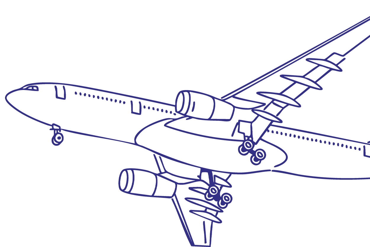 illustration of an airplane
