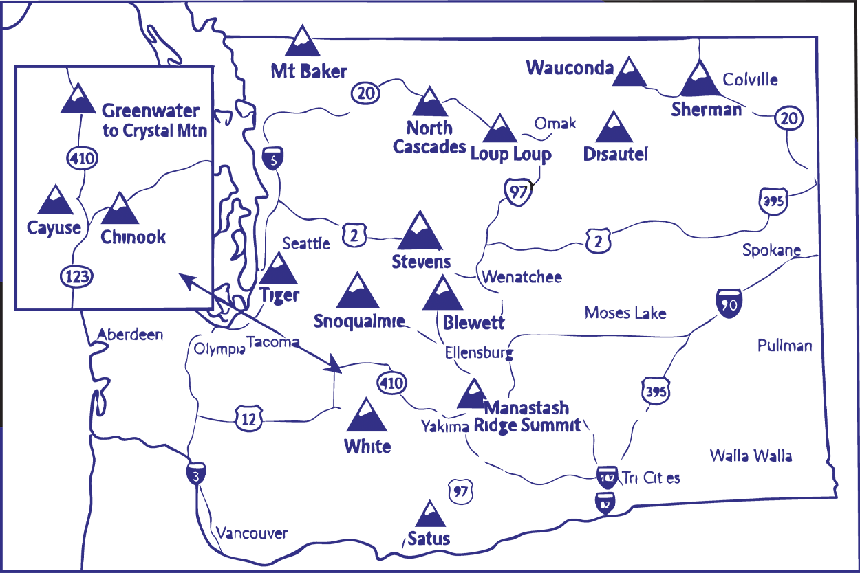 Illustration of WA state map