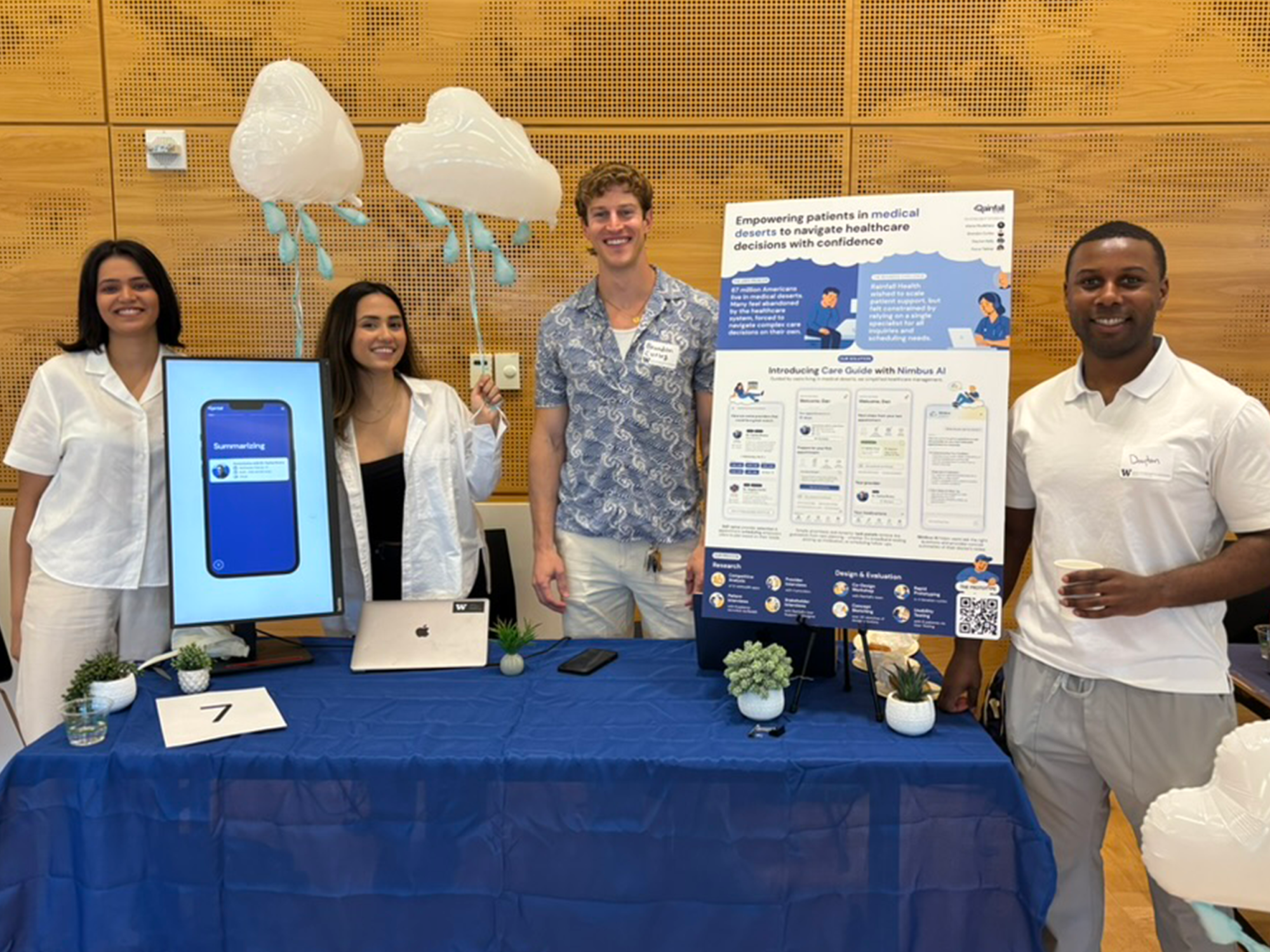 Student team at showcase