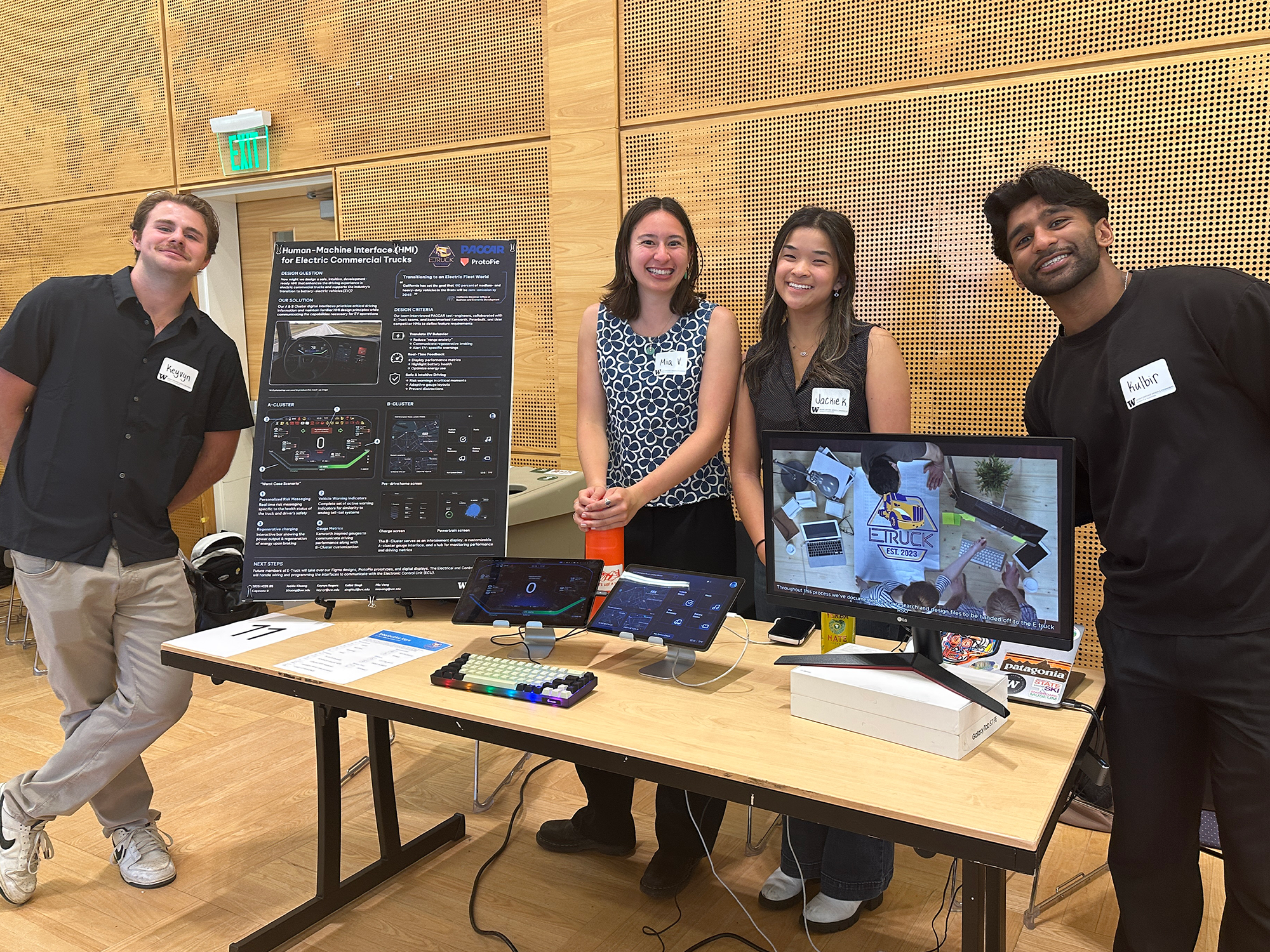 Student team at showcase