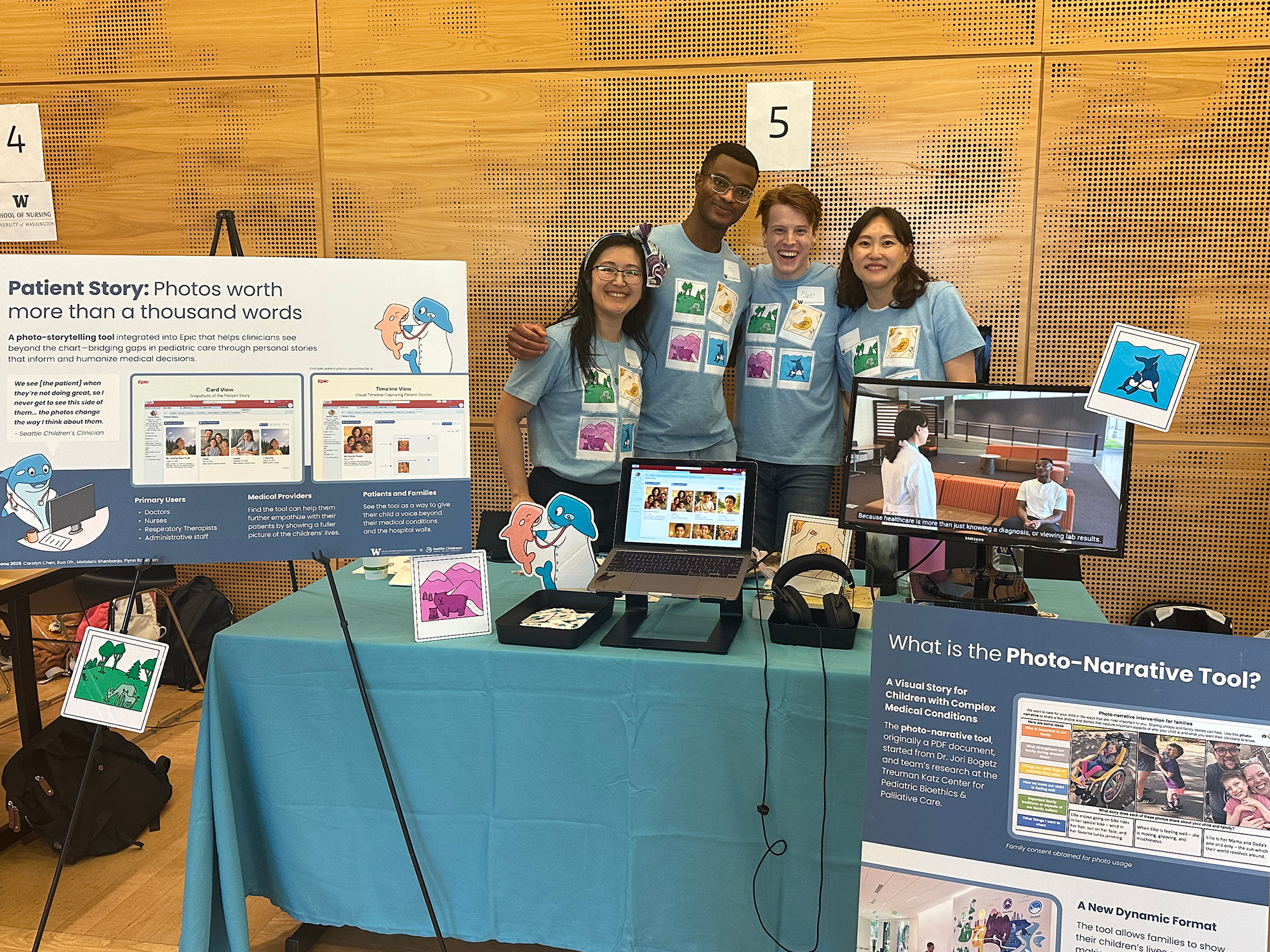 Student team at showcase