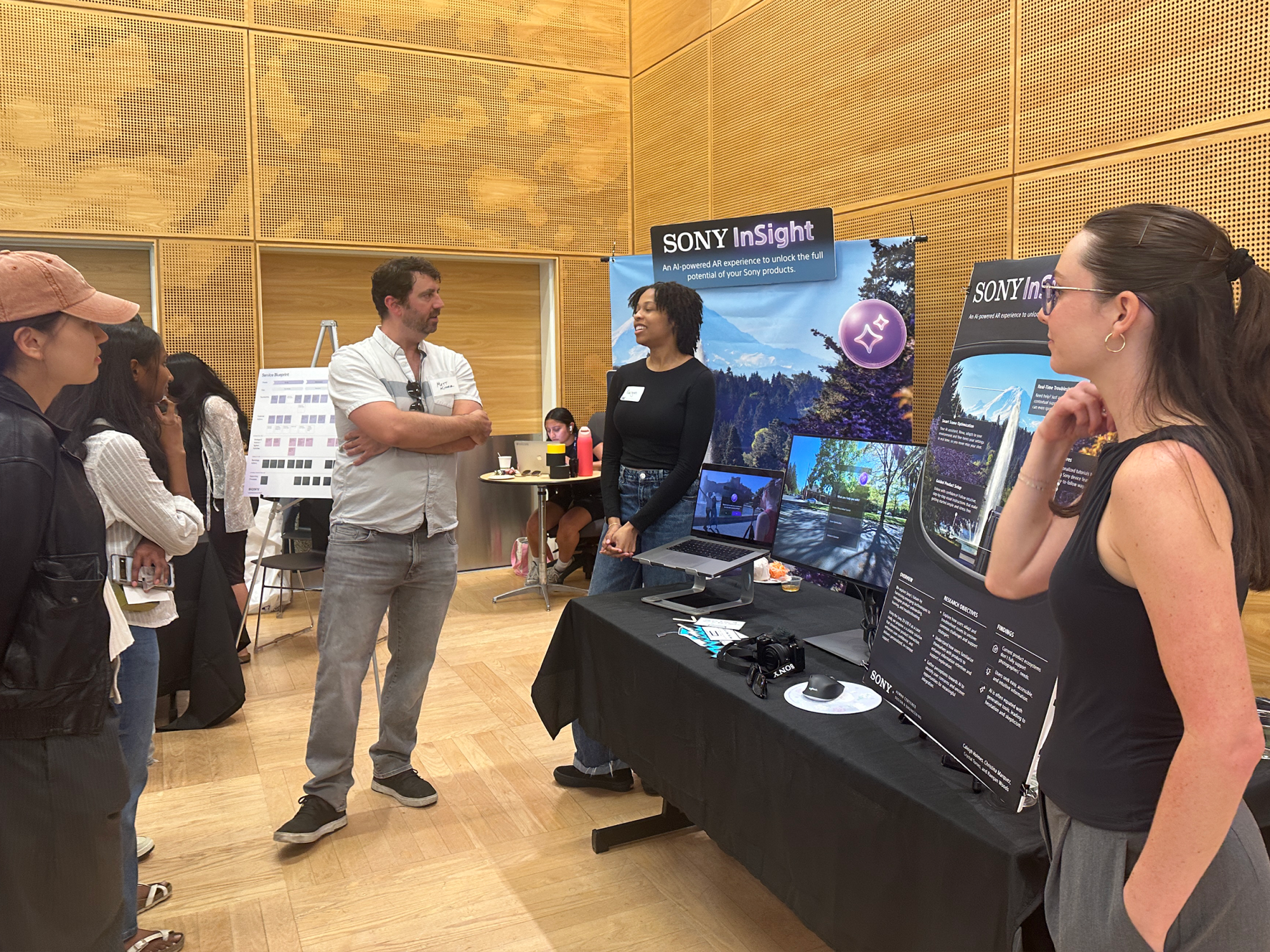 Student team at showcase