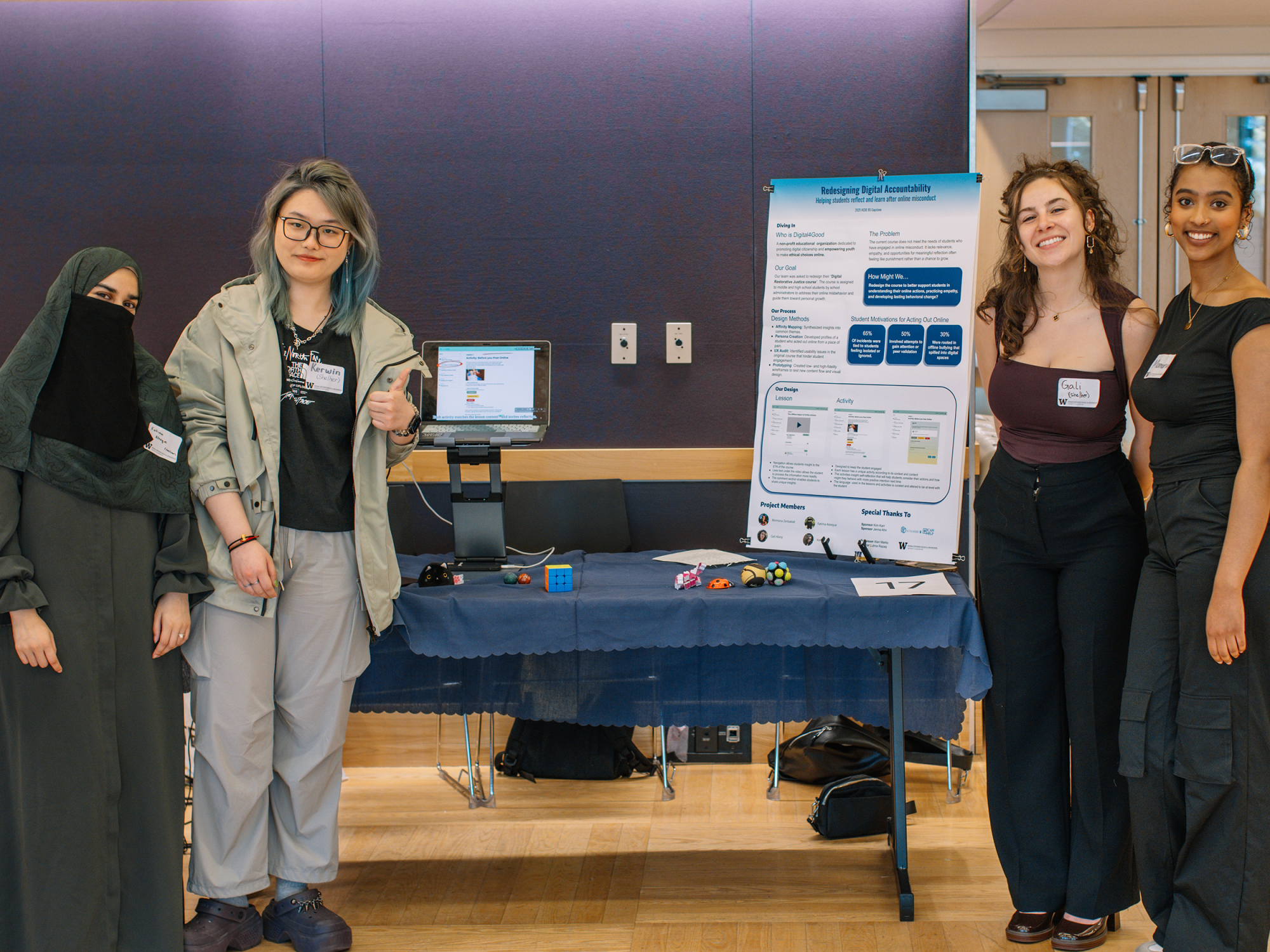 Student team at showcase