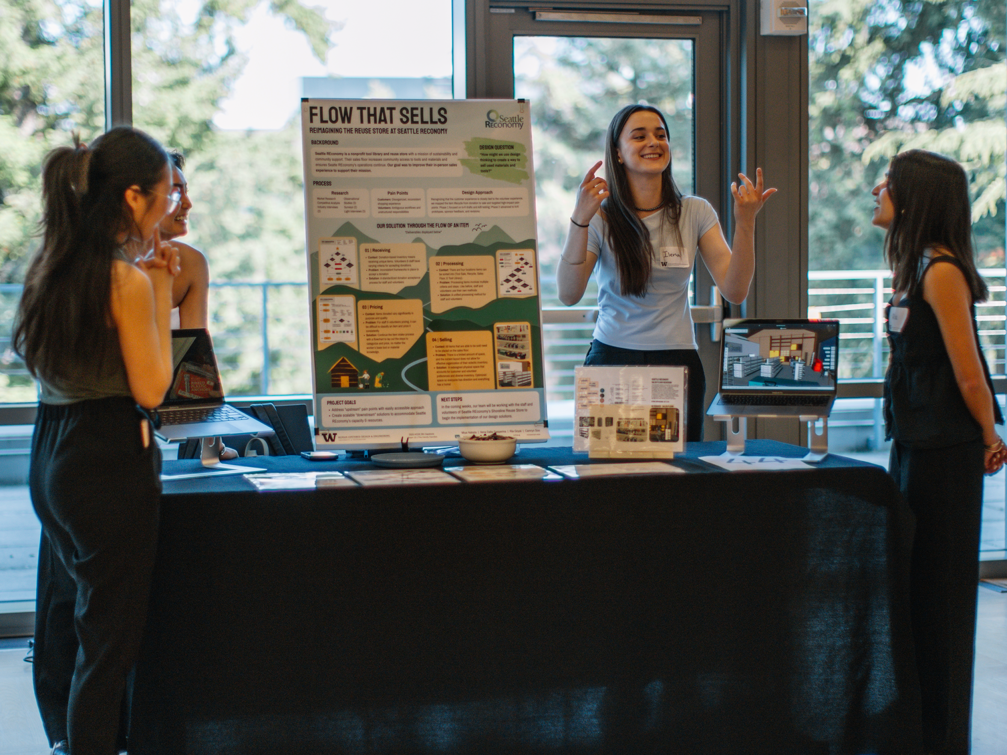Student team at showcase