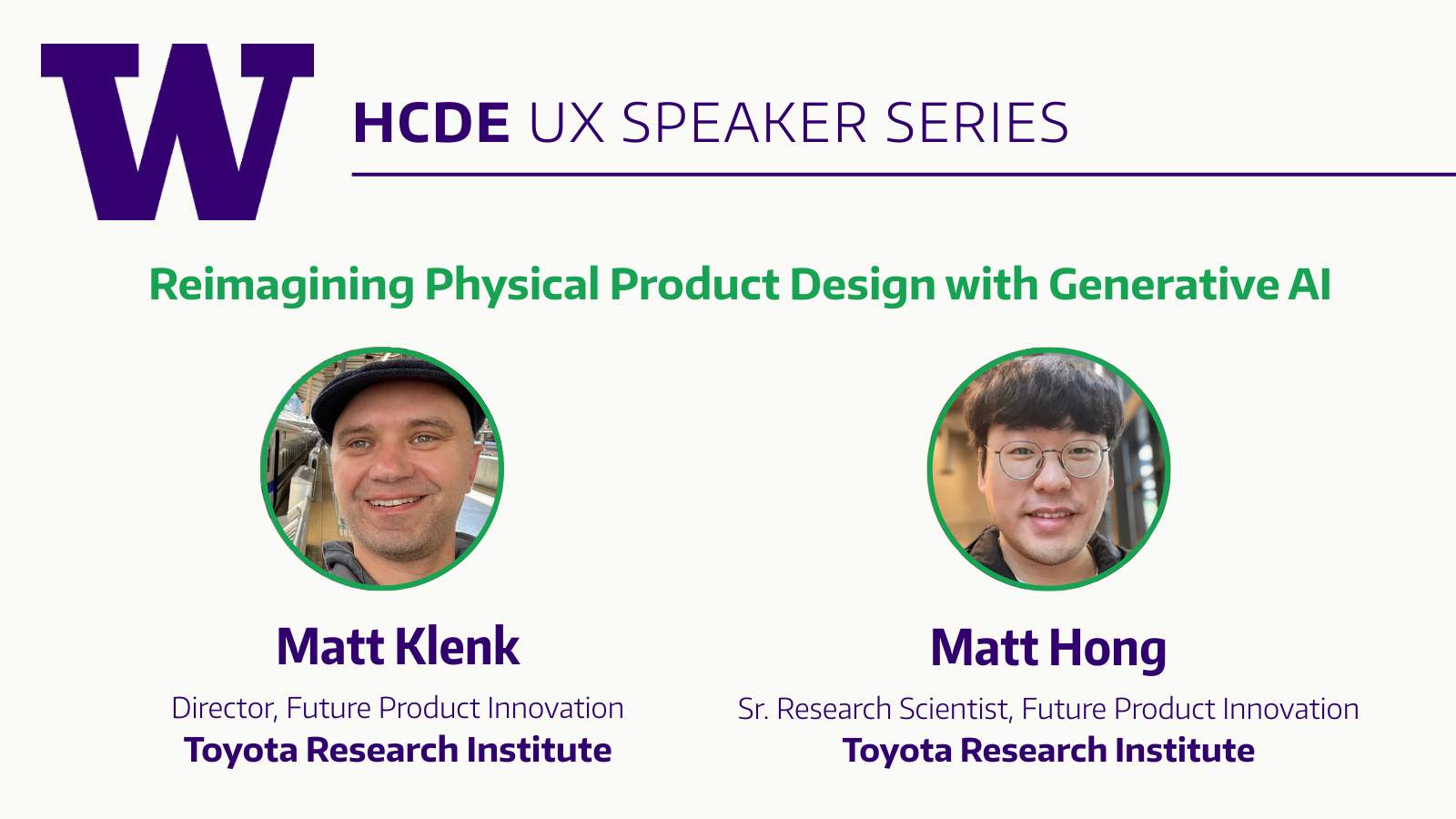 UX Speaker Series | Human Centered Design & Engineering