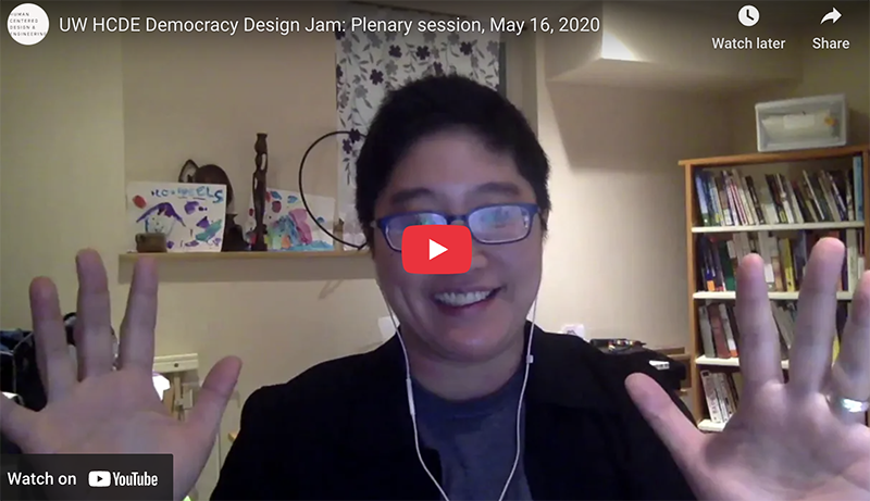 screenshot of zoom recording with workshop presenter looking at the camera