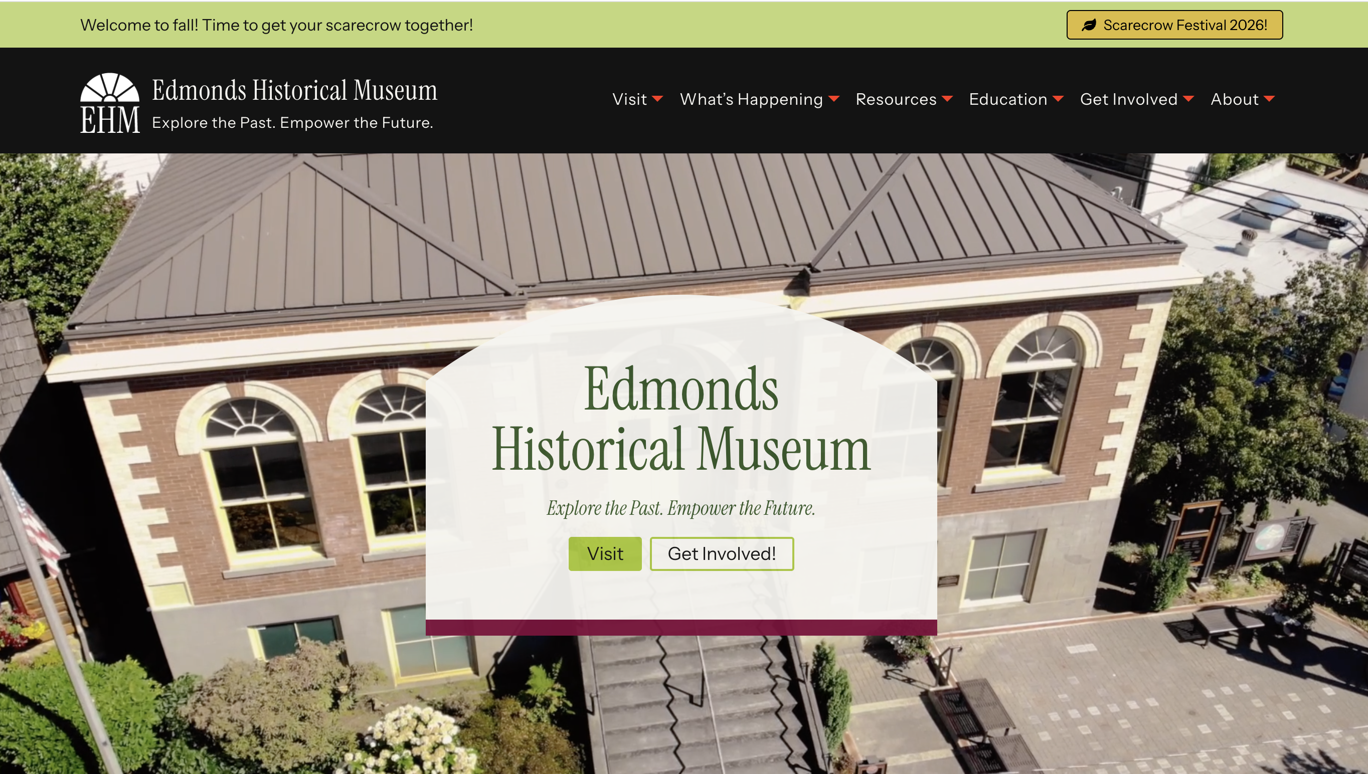 Edmonds Historical Museum landing page