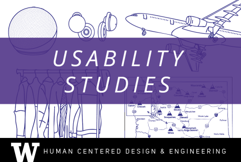 usability studies text over illustrations of five usability studies projects
