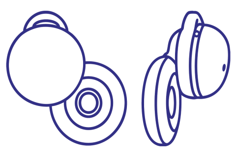 Illustration of sony ear buds