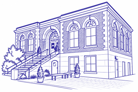 Illustration of the exterior of the Edmonds HIstorical Museum
