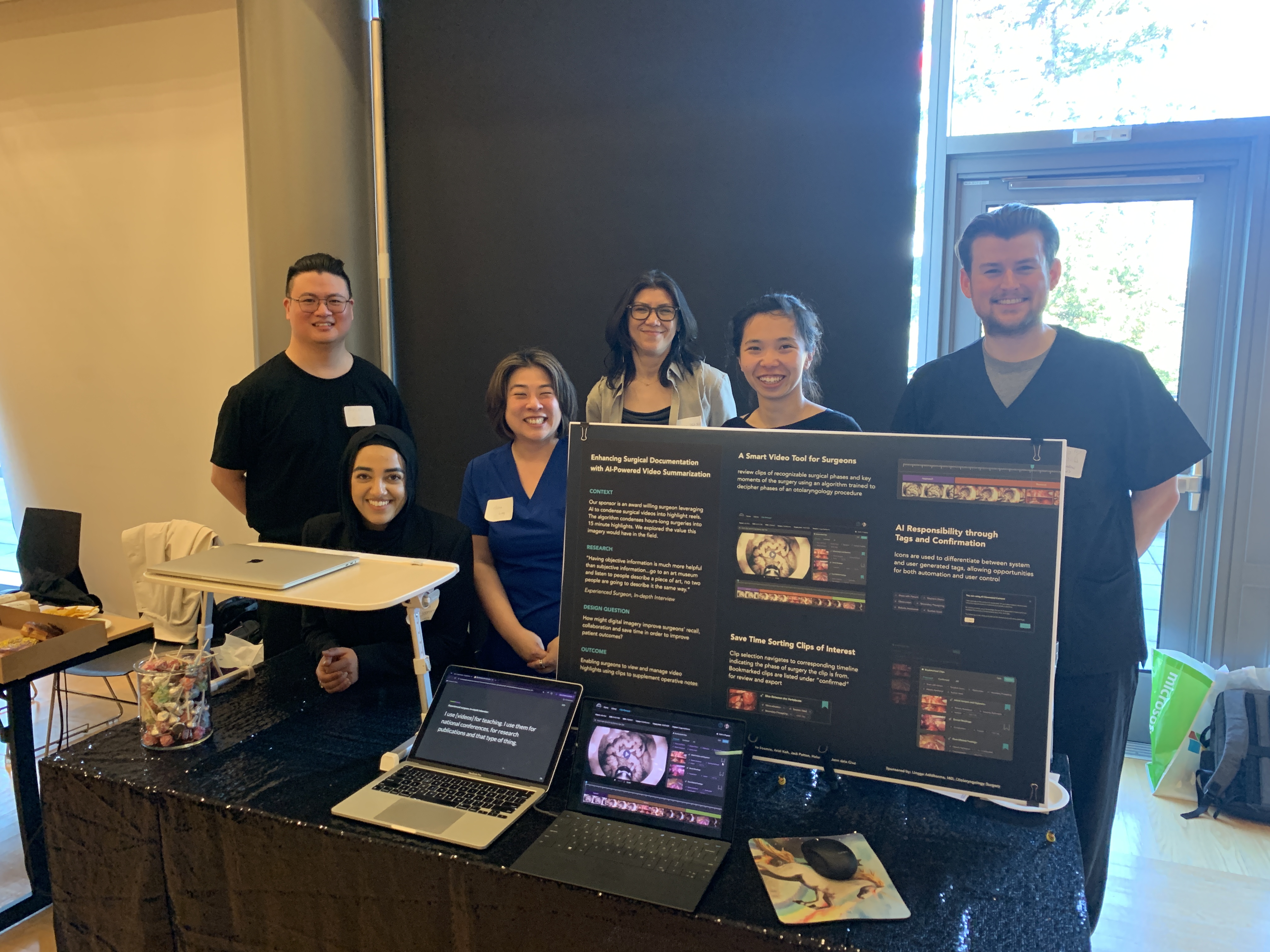 Student team at showcase