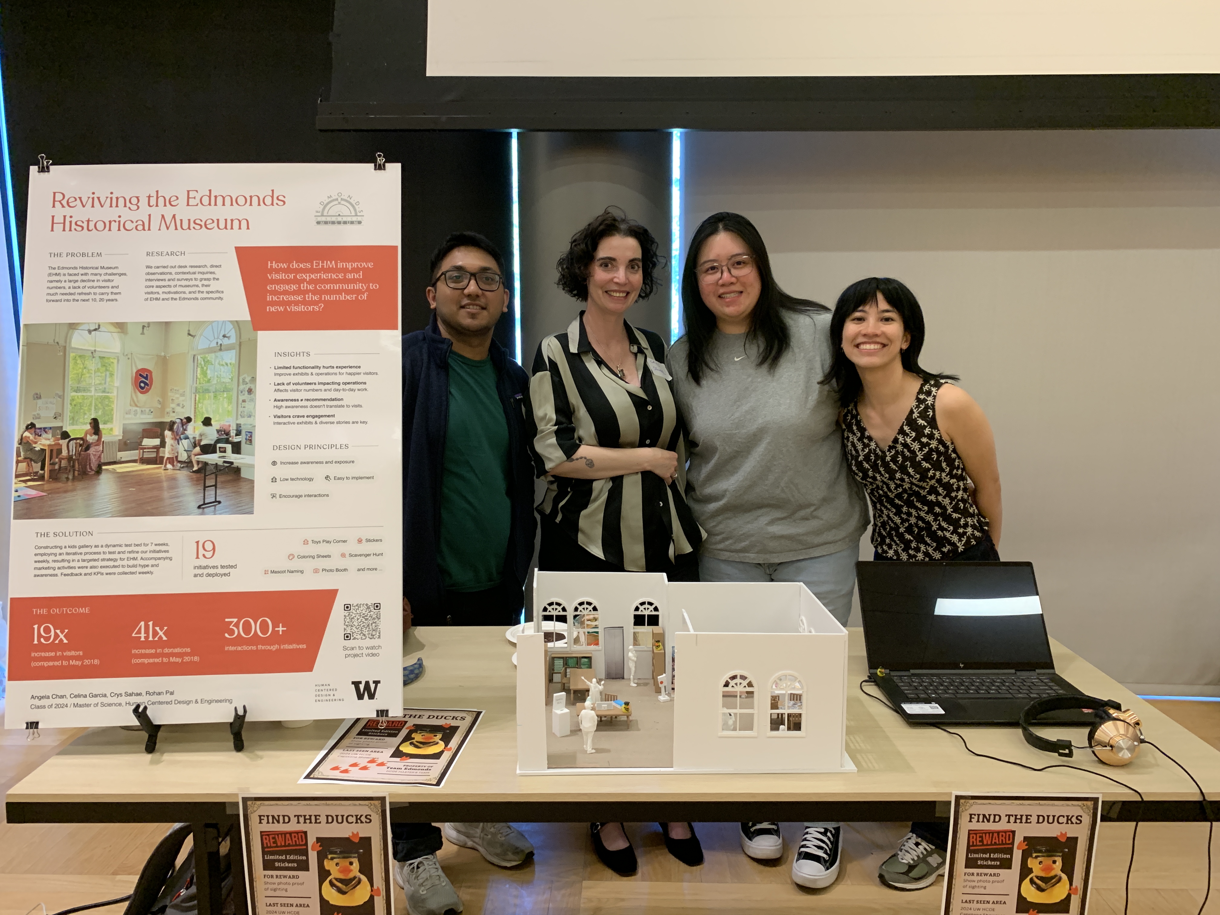 Student team at showcase