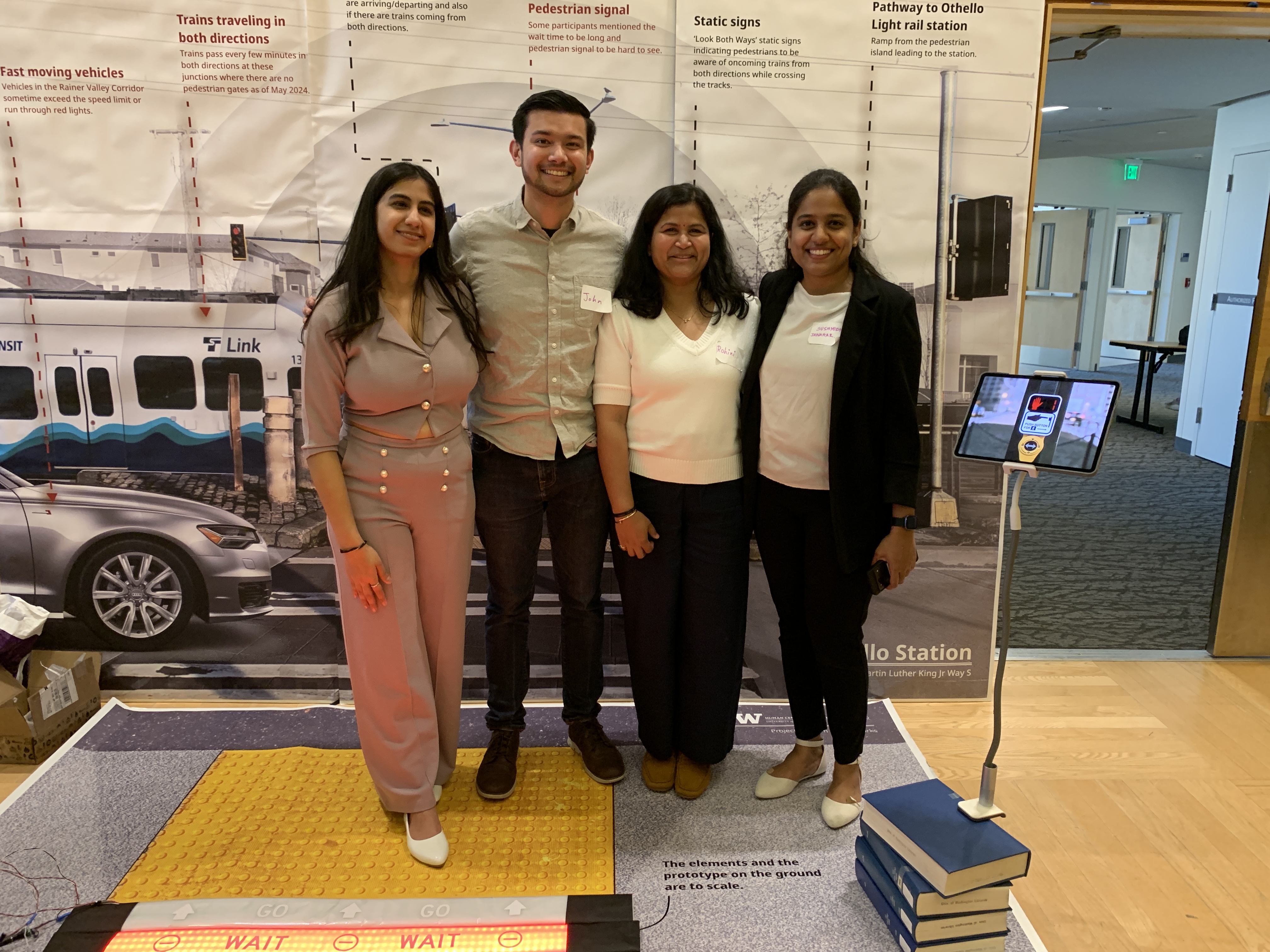 Student team at showcase