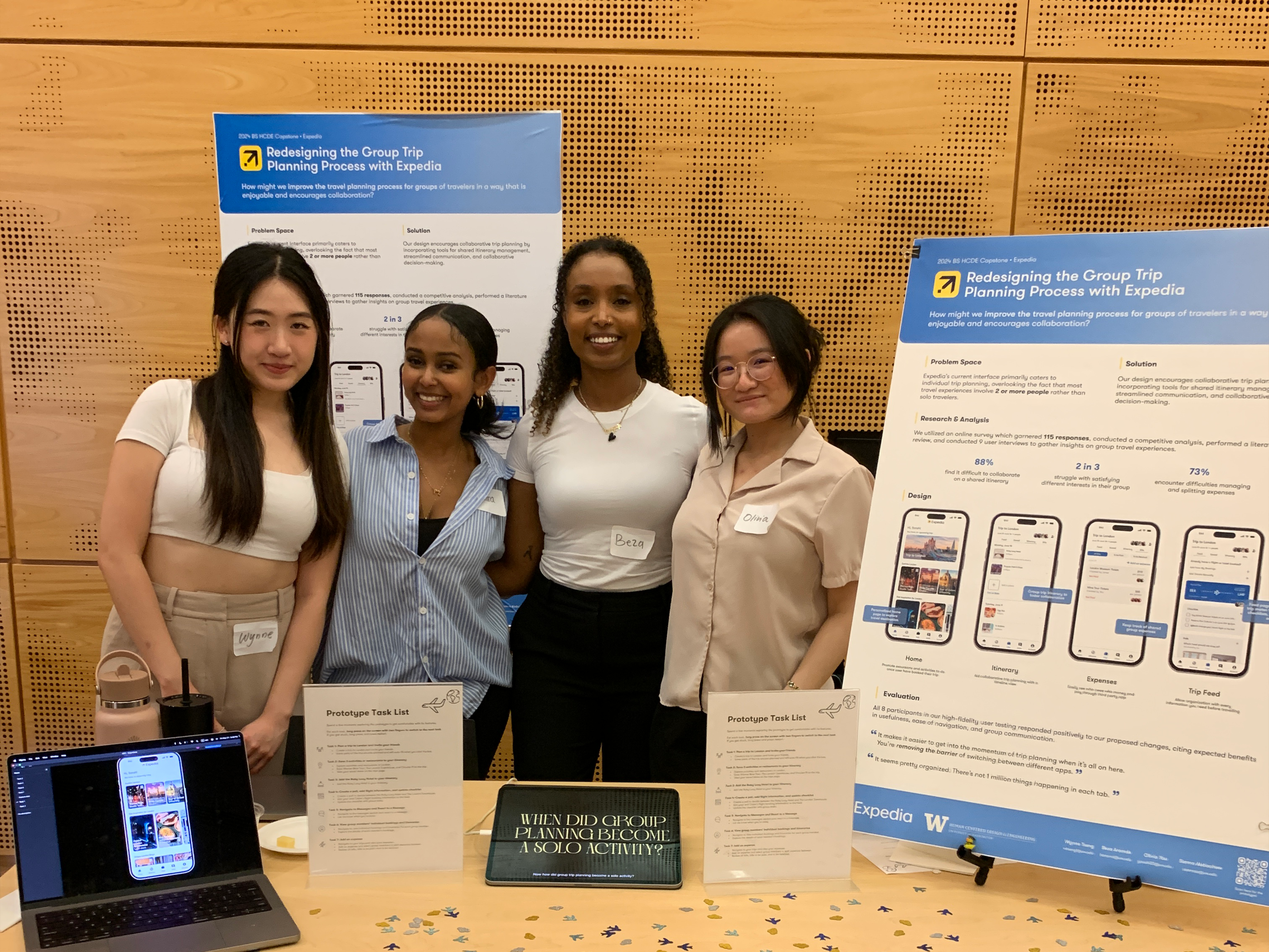 Student team at showcase