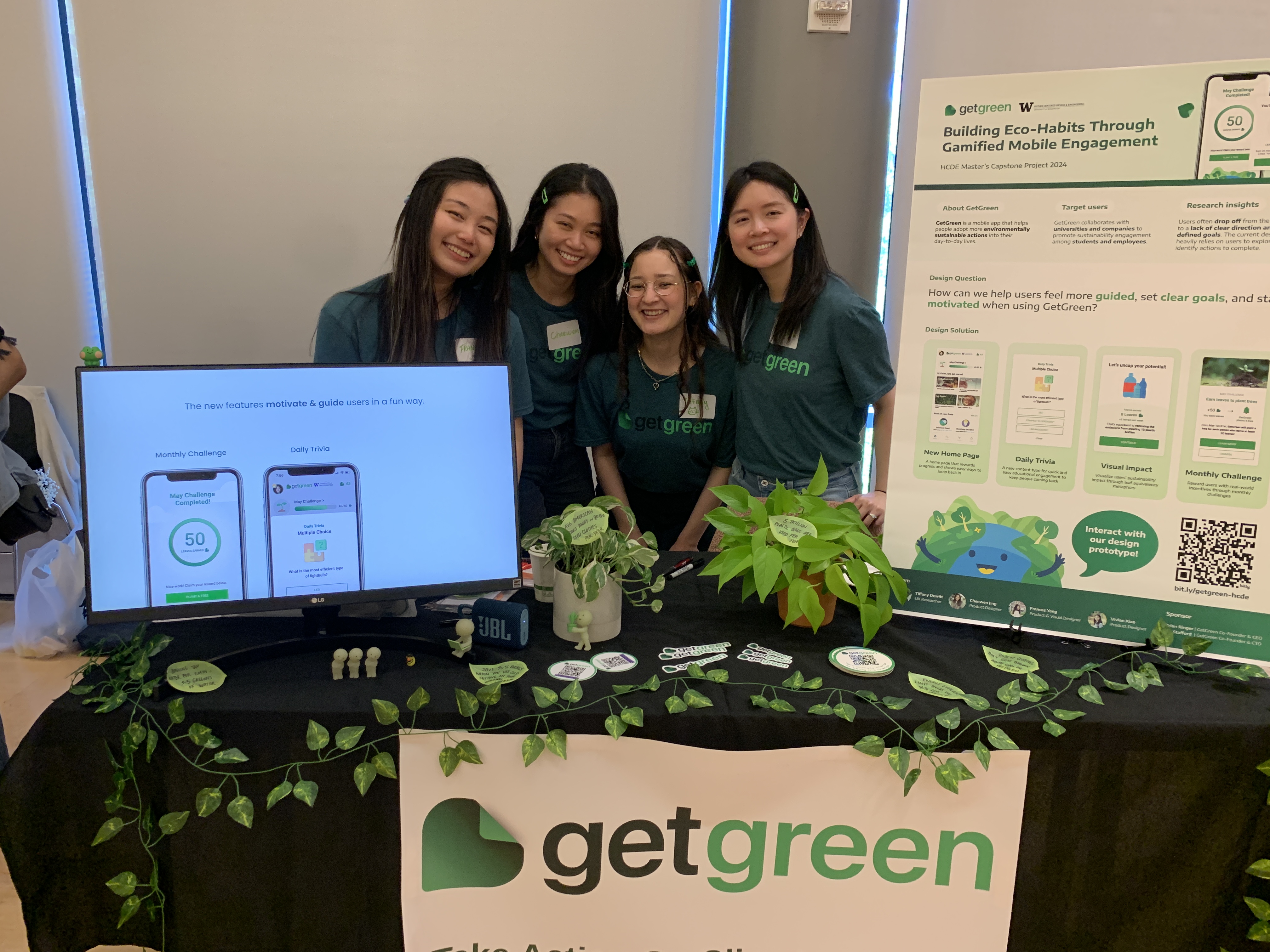 Student team at showcase