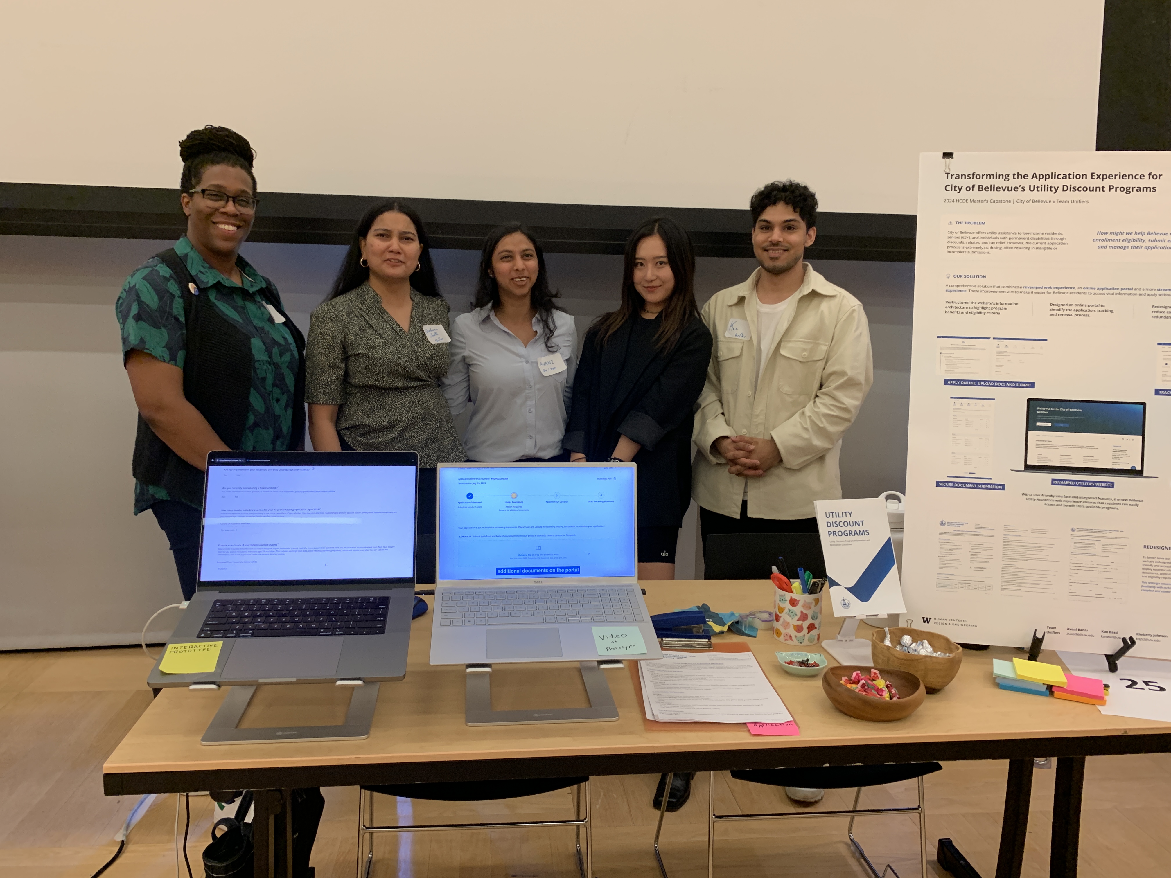 Student team at showcase