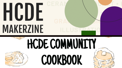 Covers of the cookbook and makerzine